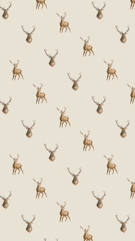 Deer Wallpaper Aesthetic, Deer Wallpaper Iphone, Deer Background, Hunting Wallpaper, Eid Hampers, Deer Wallpaper, Wrendale Designs, Print Outs, Phone Wallpapers