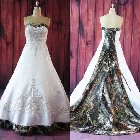 2017 New Camo Wedding Dresses Satin Lace-up Custom-Made Bridal Gowns Plus Size Camouflage Wedding Dresses, Camo Wedding Dress, Camo Wedding Dresses, 1950 Style, Camouflage Wedding, Garden Fashion, How To Dress For A Wedding, Camo Wedding, Country Wedding Dresses