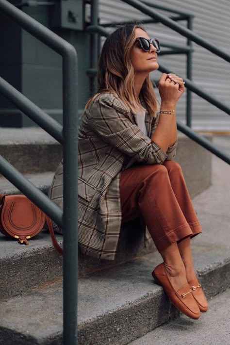 Plaid Blazer Outfit, Style Moodboard, Street Style Fall Outfits, Fall Trends Outfits, Mommy Outfits, Justice Clothing, Blazer Outfit, Outfits Chic, Fall Inspo