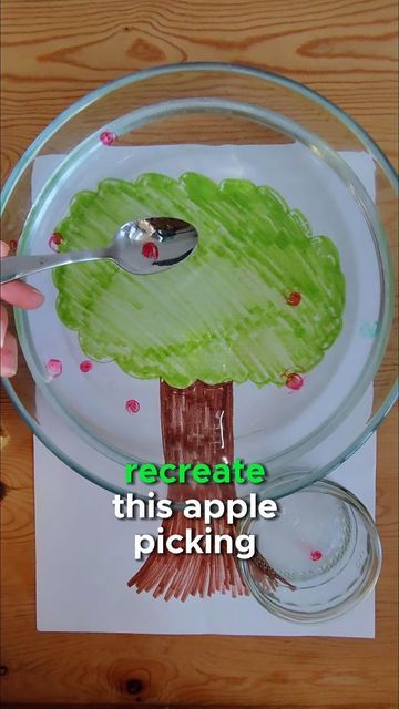 Emily Farrington | Play Coach on Instagram: "Use this floating whiteboard marker trick to create an apple picking activity for your little ones.

This activity is great for supporting;
🪡 Fine motor skills
🎬 Imagination
🔢 Counting

Adult supervision required

#preschoolactivities #learningthroughplay #diytoys #childhoodunplugged #sensoryplayideas #sensoryplaywithwater" Apple Picking Activity, Apple Week, Apple Drawing, Expo Marker, Apple Activities, Whiteboard Marker, Tiny Hands, Busy Bees, Preschool Ideas