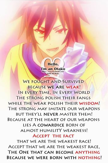 No game no life a great anime No Game No Life Quotes, Anime Speech, Anime Lines, Epic Quotes, Manga Quotes, Anime Quotes Inspirational, Important Quotes, No Game No Life, Pinterest Pin