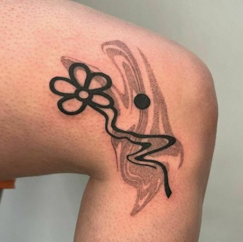 Big Abstract Tattoo, Abstract Leg Tattoo, Abstract Sleeve Tattoo, Abstract Flower Tattoo, Geometric Shape Tattoo, Abstract Flower Tattoos, Abstract Art Tattoo, Anatomical Tattoos, Abstract Tattoo Designs