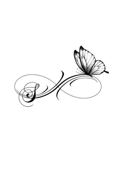 Infinity Butterfly Tattoo, Belly Button Tattoo, F Tattoo, Om Tattoo Design, Body Tattoo Design, Infinity Tattoo Designs, Heartbeat Tattoo, Family Tattoo Designs, Chic Tattoo