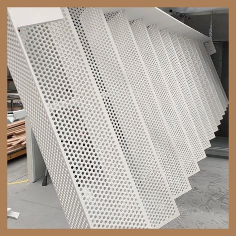 Perforated Steel Stairs, Upstairs Extension, Restoration Architecture, Stair Elevator, Steel Balustrade, Architectural Finishes, Perforated Steel, Steel Stairs, Metal Stairs