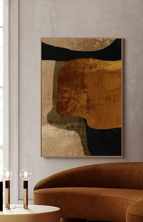 Expensive Wall Art, Gold Art Painting, Diy Wall Art Decor, Wall Picture, Arte Inspo, Minimalist Painting, Interior Art, Abstract Artists, Modern Painting