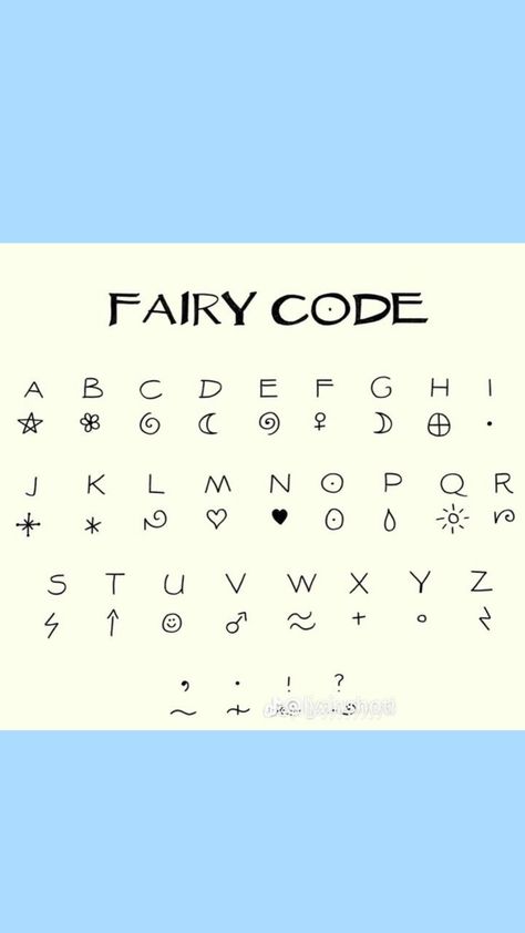 Fairy Fairy Alphabet Code, Fairy Code, Korean Letters, Crazy Best Friends, Alphabet Code, Cute Easy Doodles, Quick Crafts, Sleepover Activities, Bullet Journal Design Ideas