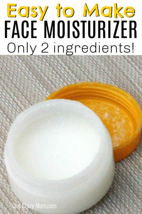 You are going to love this DIY face moisturizer. With only 2 ingredients anyone can make this DIY face cream. I promise you are going to love this easy and frugal DIY moisturizer. It is the best homemade face moisturizer. Try this homemade moisturizer today! Diy Natural Moisturizer Face, Moisturizer Face Mask Diy, Diy Face Moisturizer For Acne Prone Skin, Diy Face Cream Moisturizer, Diy Face Moisturizer Anti Aging, Diy Moisturizer Face, Homemade Moisturizer For Face, Natural Face Cream Recipe, Diy Anti Aging Moisturizer