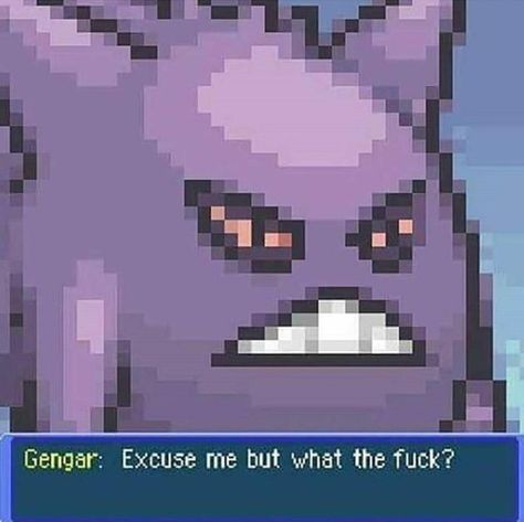 Gengar Pokemon, Ghost Pokemon, Ghost Type, 8bit Art, Pokemon Images, Pokemon Memes, Dc Memes, Pokemon Funny, Pokemon Pictures