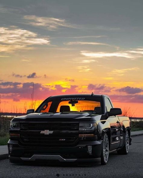 Low Trucks Wallpaper, Chevy Silverado Single Cab, Chevy Trucks Lowered, Truck Wallpaper, Single Cab Trucks, Chevy Trucks Silverado, Silverado Truck, Lowrider Trucks, Dropped Trucks