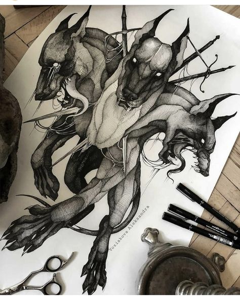 Grimm Tattoo, Noir Tattoo, Greek Mythology Tattoos, Mythology Tattoos, Greek Tattoos, Dark Art Tattoo, Tattoo Art Drawings, Dark Tattoo, Fantasy Creatures Art