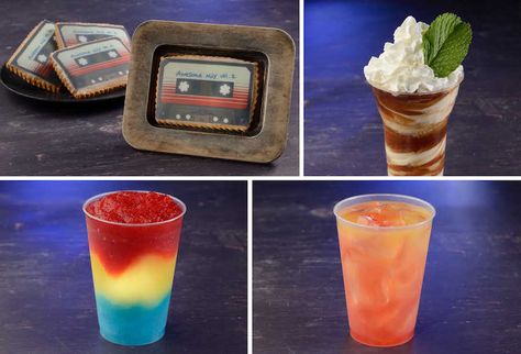 Specialty "Guardians of the Galaxy"-Themed Food and Beverages, Including Space Sandwich, Debuting Tomorrow for The Return of Awesome Mix Live! at Epcot - WDW News Today Barbecue Pulled Pork, Disney World Tickets, Disney Dining Plan, Root Beer Float, Disney Food Blog, Disney Dining, Slushies, Food Themes, Disney Food