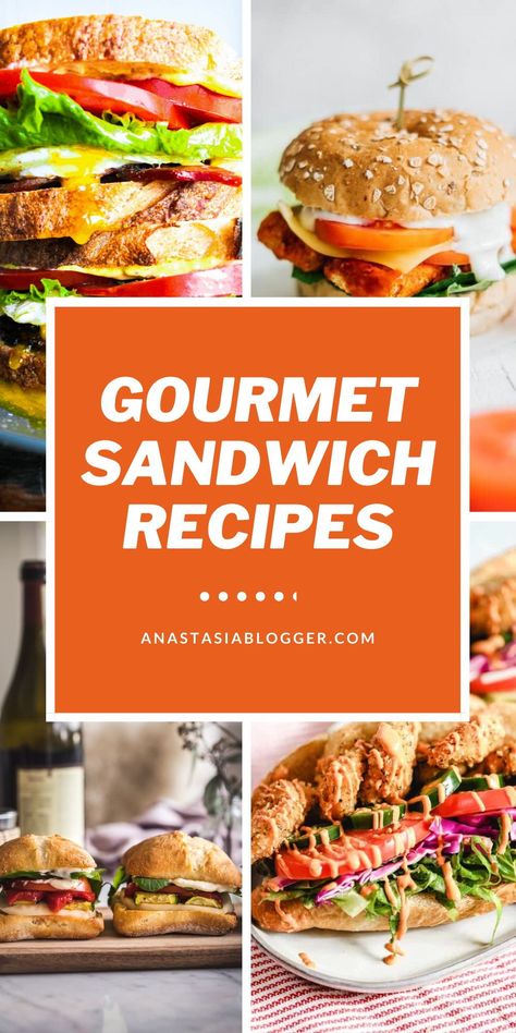 I have here the 15 best gourmet sandwich recipes you can easily make that are perfect for either breakfast, lunch, snacks, or dinner. #gourmet #sandwichrecipes #healthyrecipes Gourmet Chicken Sandwich Recipes, Gourmet Sandwich Recipes, Unique Sandwich Recipes, Fancy Sandwich, Gourmet Sandwiches Recipes, Waffle Sandwich Recipe, Dinner Gourmet, Smoked Chicken Salad, Vegetarian Sandwich Recipes