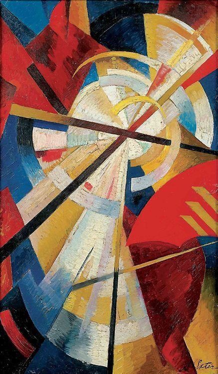 Alexandra Ekster (Russia 1882-1949 France).   Russian avant garde: cubist, constructivist, suprematist. Alexandra Exter, Russian Avant Garde, Avant Garde Art, European Paintings, Russian Art, Cubism, Art Movement, Abstract Paintings, Modern Art Abstract