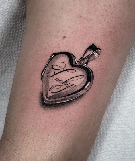 Lucky locket from my flash , thank you <3 #lockettattoo #pdxtattoo | Instagram Leg Tattoo Placements, Friday The 13th Flash, Skeleton Key Tattoo, Book Meaning, Locket Tattoos, Abstract Tattoo Designs, Word Tattoo, 13 Tattoos, Shape Tattoo