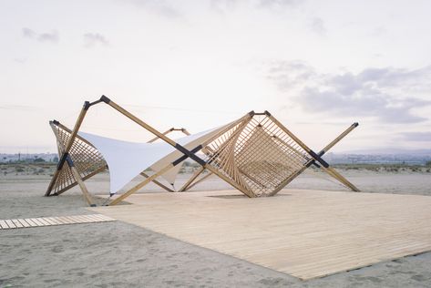 Festival Structures, Deployable Structure, Beach Pavilion, Structures Architecture, Kinetic Architecture, Temporary Architecture, Innovation Architecture, Portable Shelter, Tensile Structures