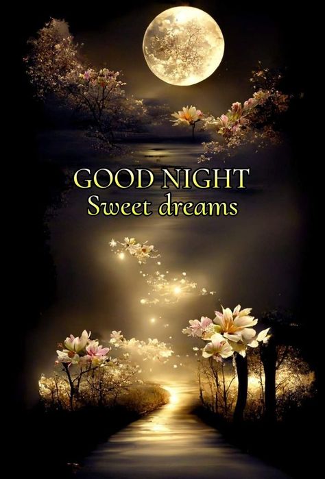 Beautiful Good Night Images Sweet Dreams, Goodnight Gif, Beautiful Good Night Messages, Sweet Good Night Messages, Kisses Quotes, Good Night Sleep Well, Starry Night Wallpaper, Good Night Friends Images, Photos Of Good Night