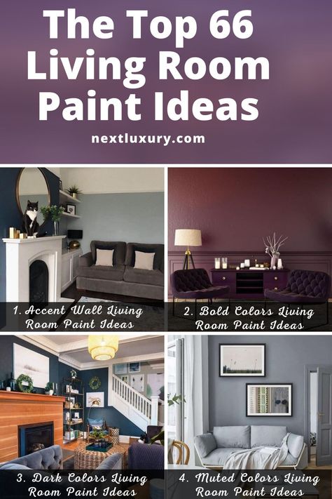 Discover the flexibility and creativity of these living room paint ideas and learn how bold, neutral, and pastel colors influence a space. #homedecor #homedecorideas #homedesign #homedesignideas #nextluxury Interior Paint Living Room Wall Colors, Beautiful Living Room Colors, Apartment Painting Ideas Living Room, Rooms With Different Colored Walls, Lounge Room Paint Ideas Wall Colors, Luxury Living Room Color Schemes, Bold Room Colors, Modern Wall Colors Living Room, Living Room Paint Color Ideas With Accent Wall Small Spaces