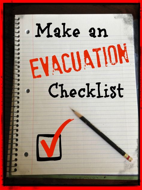 Avoid a mad, chaotic, and scary rush out of the house in an emergency. With a checklist for evacuations you'll be ready to get out safely & fast! Evacuation Checklist, Emergency Preparedness Kit, Emergency Evacuation, Survival Quotes, Emergency Preparation, Emergency Plan, Survival Techniques, Emergency Prepping, Disaster Preparedness