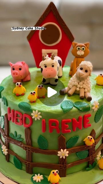 Sydney Cake Studio on Instagram: "#farm_cake #animal_cake #1st_birthday_cake" Farm Cake, Cake Studio, Animal Cake, 1st Birthday Cake, 1st Birthday, Sydney, Birthday Cake, Cake, Birthday