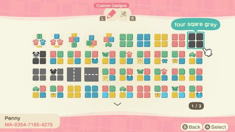 Acnh Pastel Kidcore Codes, Kidcore Animal Crossing, Paths Acnh, Animal Crossing Ideas, Kidcore Island, City Core, Pastel Kidcore, Acnh Paths, Acnh Design