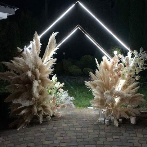 Pathway Decoration, Led Wedding, Event Entrance, Wedding Stage Backdrop, Dream Wedding Decorations, Wedding Planning Decor, Marriage Decoration, Quinceanera Themes, Grass Wedding