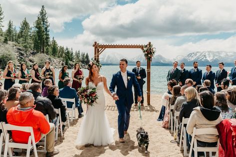 Lake Weddings, Lake Tahoe Wedding, Lake Tahoe Weddings, Weddings By Color, Green Wedding Invitations, Waterfront Wedding, Tahoe Wedding, Wedding Photo Booth, South Lake Tahoe