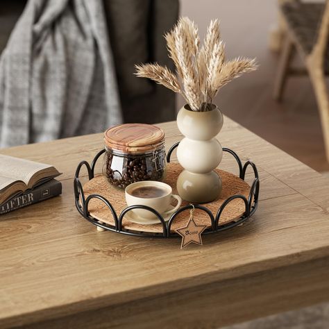 Circle tray decor