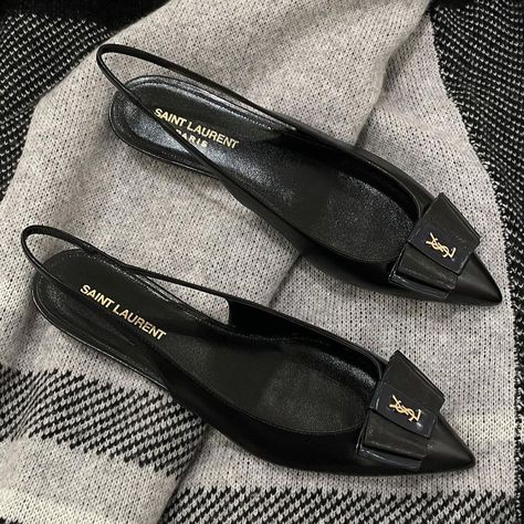 Chanel Flat Sandals, Fancy Flats, Chanel Slingback, Outfit Essentials, Expensive Shoes, Shoes Heels Classy, Fantastic Shoes, Ysl Heels, Fashion Shoes Sandals