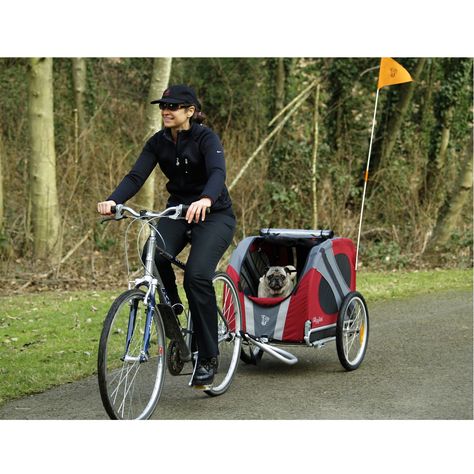 Novel Dog Bike Trailer Pets Gadgets, Dog Bike, Dog Bike Trailer, Dog Trailer, Biking With Dog, Pinterest App, Bike Trailer, Concrete Table, Mini Dogs