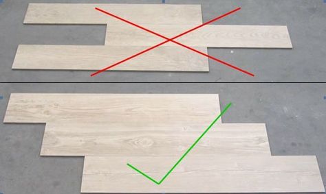 When installing wood grain tiles, stagger them like wood planks would be staggered Wood Grain Tile, Modern Flooring, Wood Tile Floors, Wood Look Tile, Flooring Ideas, Wood Tile, Bath Remodel, Basement Remodeling, Wood Planks