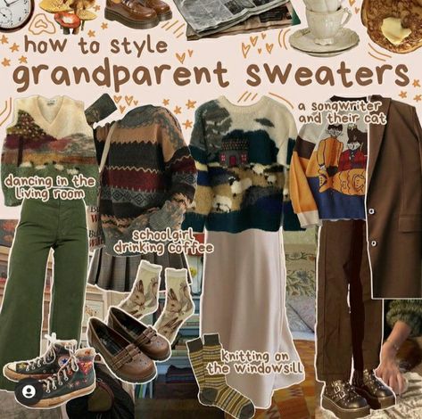 Grandmacore Outfit, Grandmacore Aesthetic, Halloween Playlist, Magic Clothes, Masc Fashion, School Starts, Cottagecore Outfits, Vintage Inspired Dresses, Mood Board Fashion