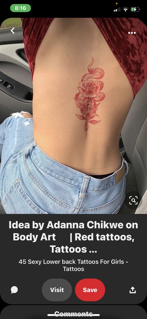 Throat Chakra Healing, Girl Back Tattoos, Neck Tattoos Women, Underboob Tattoo, Spine Tattoos For Women, Red Ink Tattoos, Red Tattoos, Spine Tattoos, Dream Tattoos