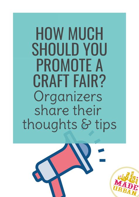 When you’re preparing for a craft show, doing your part to promote it should be factored in. But just how much promotion are you responsible for, as the vendor? I got the chance to speak to some amazing event organizers who really know how to market a show and bring in a good crowd. Although... Craft Business Plan, Craft Fair Vendor, Craft Show Booths, Craft Fair Displays, Craft Show, Craft Booth, Craft Markets, Sewing Rooms, Online Advertising