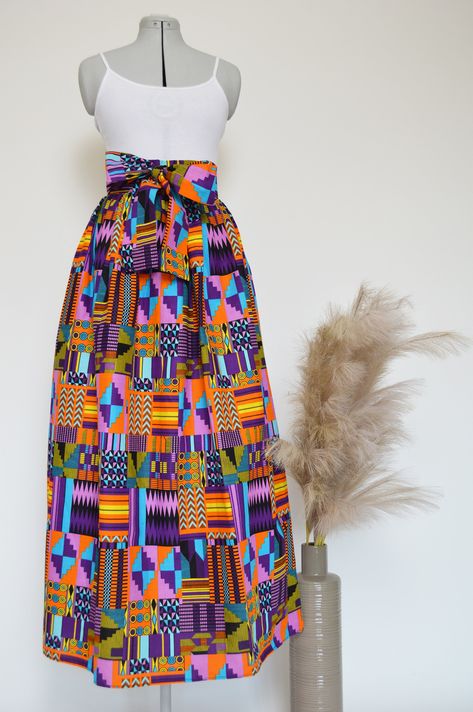 African clothing maxi skirt African women clothing Ankara maxi skirt African print skirt Ankara long skirt kente skirt African fashion skirt PRODUCT SPECIFICATIONS: All clothes are tailored and handmade with love and attention to details. Skirt design - gathered waist Detached sash/tie belt Zipper closured in the back Material - 100% cotton SIZE CHART Sizes XXS to 3XL (please see detailed size chart in photos). Lengths 30inches(76cm) to 46inches(117cm) Can be made-to-measure; please leave your measurements in the personalization box ADDITIONAL INFORMATION New and unworn: Yes Handmade in Kenya: Yes African Clothing Women, Ankara Maxi Skirt, Skirt African Print, African Print Maxi Skirt, Skirt Ideas, African Print Skirt, African Skirts, African Fashion Skirts, Langer Rock