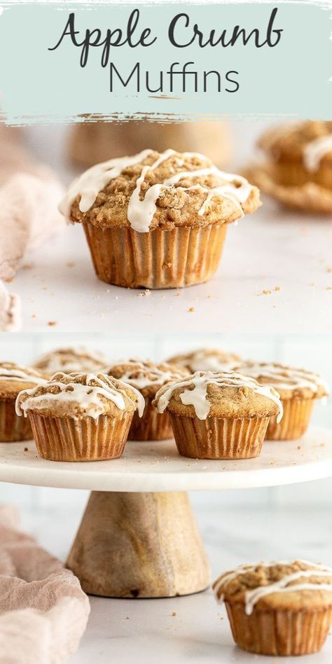 Apples Desserts, Apple Crumb Muffins, Live Well Bake Often, Apple Muffin Recipes, Breakfast Homemade, Crumb Muffins, Apple Crumb, Apple Recipes Easy, Apple Cinnamon Muffins