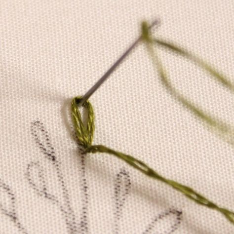 Embroider Leaves, Fly Stitch, Long And Short Stitch, How To Stitch, Small Leaves, Feather Stitch, Embroidered Leaves, Herringbone Stitch, Thread Painting