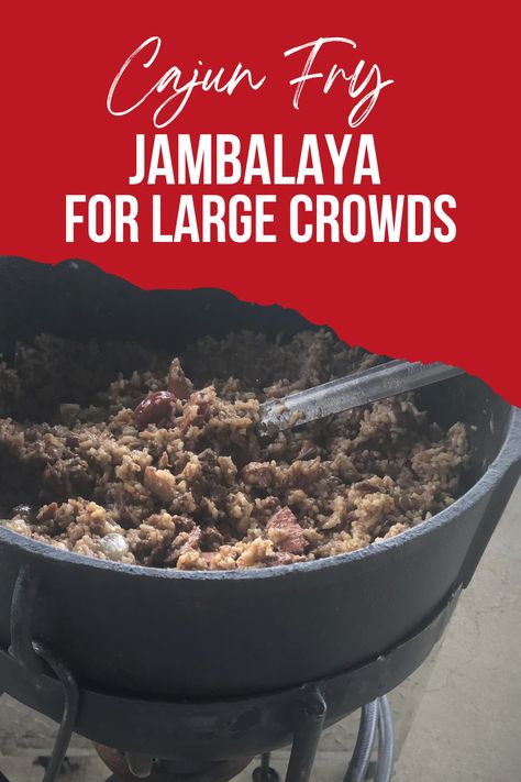 Cajun Tailgate Recipes, Jambalaya For A Crowd Recipe, Jambalaya For A Crowd, Cajun Food For A Crowd, Shrimp And Sausage Jambalaya, Jambalaya Recipe Easy, Cajun Jambalaya, Cajun Fries, Louisiana Cuisine