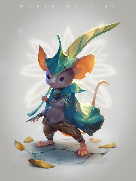 Mouse Warrior, Game Character Design, Creature Concept Art, Arte Fantasy, Arte Animal, 판타지 아트, Creature Concept, 영감을 주는 캐릭터, Character Design References