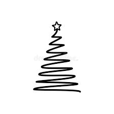 Christmas Tree. Line Draw Scribbled Stylized Element. Decoration Elements Monochrome Sign Isolated on White. Stock Vector - Illustration of paint, abstract: 167052142 Christmas Tree Doodles, Tree Doodles, Christmas Tree Sketch, Tree Line Drawing, Doodles Christmas, Doodles Sketches, Happy Birthday Cards Handmade, Tree Doodle, Christmas Art Projects