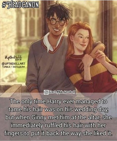 Harry And Hermione Headcanon, Hinny Headcanon, Hinny Headcannons, Hinny Fan Art, Harry And Ginny Comics, Rose Weasley And Scorpius Malfoy, Romione Headcanon Cute, Harry And Ginny Fan Art, Harry And Ginny Headcanons