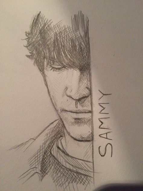 Have a not sam that I drew going down the road. (In the passenger seat of course) my mother drives like a maniac. :/ Supernatural Drawings Ideas, Sabriel Fanart, Supernatural Jokes, Supernatural Drawings, Sammy Winchester, Supernatural Tattoo, Supernatural Fan Art, Supernatural Wallpaper, Supernatural Art