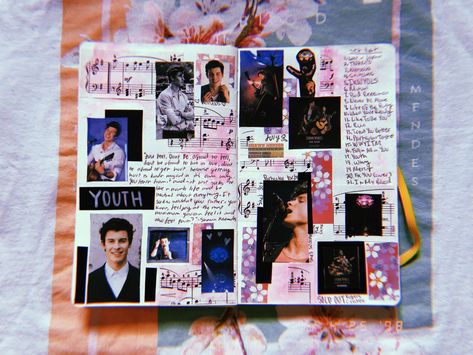 Shawn Mendes Journal, Music Journal, Bullet Journal School, Dream Book, Filofax Planners, Creative Journal, Bullet Journal Spread, Bullet Journal Doodles, Bullet Journal Inspo