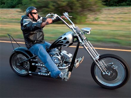 Cruising on his sled | Best Motorcycles | Totally Rad Choppers Jesse James Motorcycles, West Coast Choppers Jesse James, Moto Chopper, Harley Chopper, Bike Builder, Motorcycle Wallpaper, Harley Davidson Chopper, West Coast Choppers, Chopper Bike