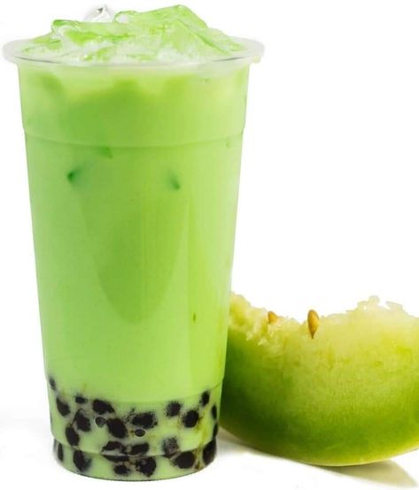 Tea Png, Melon Milk, Green Tea Bags, Bubble Milk Tea, Royal Tea, Fruit Party, Honeydew Melon, Agave Syrup, Business Decor