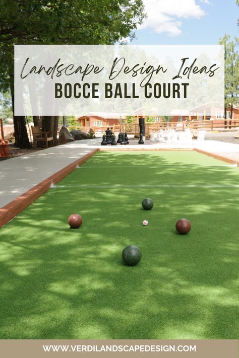 Bachi Ball Court, Bocce Ball Court Backyard, Color Wheel Matching, Bocce Court Backyard, Backyard Bocce, Golf Putt, Bocce Ball Court, Bocce Court, Outside Games