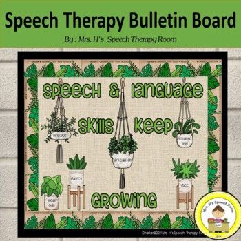 Speech Therapy Room Decorations Ideas, Speech Therapy Bulletin Board Ideas, Therapy Bulletin Board, Boho Themed Room, Hallways Decor, Speech Therapy Room Decor, Speech Bulletin Boards, Therapy Room Decor, Speech Therapy Room