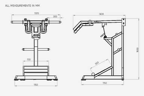 Leverage Squat - Watson Gym Equipment Pendulum Squat, Standing Calf Raises, Fitness Equipment Design, Home Made Gym, Squat With Bar, Diy Gym Equipment, Standing Calf Raise, Gym Equipment Workout, Calf Machine