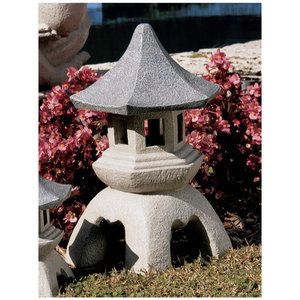 Japanese Garden Decor, Pagoda Garden, Pagoda Lanterns, Japanese Pagoda, European Garden, Stone Lantern, Meditation Garden, Japanese Garden Design, Asian Garden