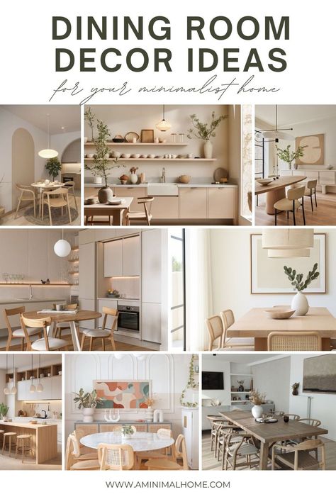 I'll show you some simple design tips to create the perfect minimalist dining room, learn all the basics to have a minimal dining room. Visit my blog for more decor ideas! #aminimalhome #minimalism #lifestyle #scandi #japandi #homedecor #lifedetox #simpleliving #design #minimalismblog #diningroom #minimalistdecor #minimalistdiningroom #smalldiningroom Dining Room Decor Japandi, Minimal Dinning Room, Dining Room Minimalist, Japandi Dining Room Design, Minimal Dining Room, Scandi Dining Room, Scandi Japandi, Japandi Dining Room, Japandi Dining