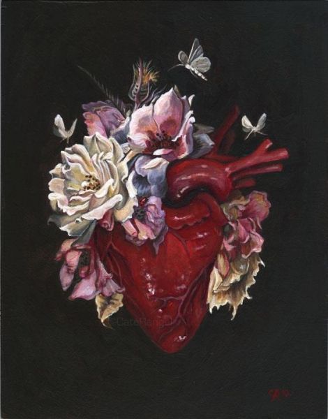 Anatomical Heart Art, Heart With Flowers, Heart Painting, Medical Art, Anatomical Heart, Human Heart, Art Et Illustration, Anatomy Art, Art Website